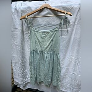 Light blue flowly dress
